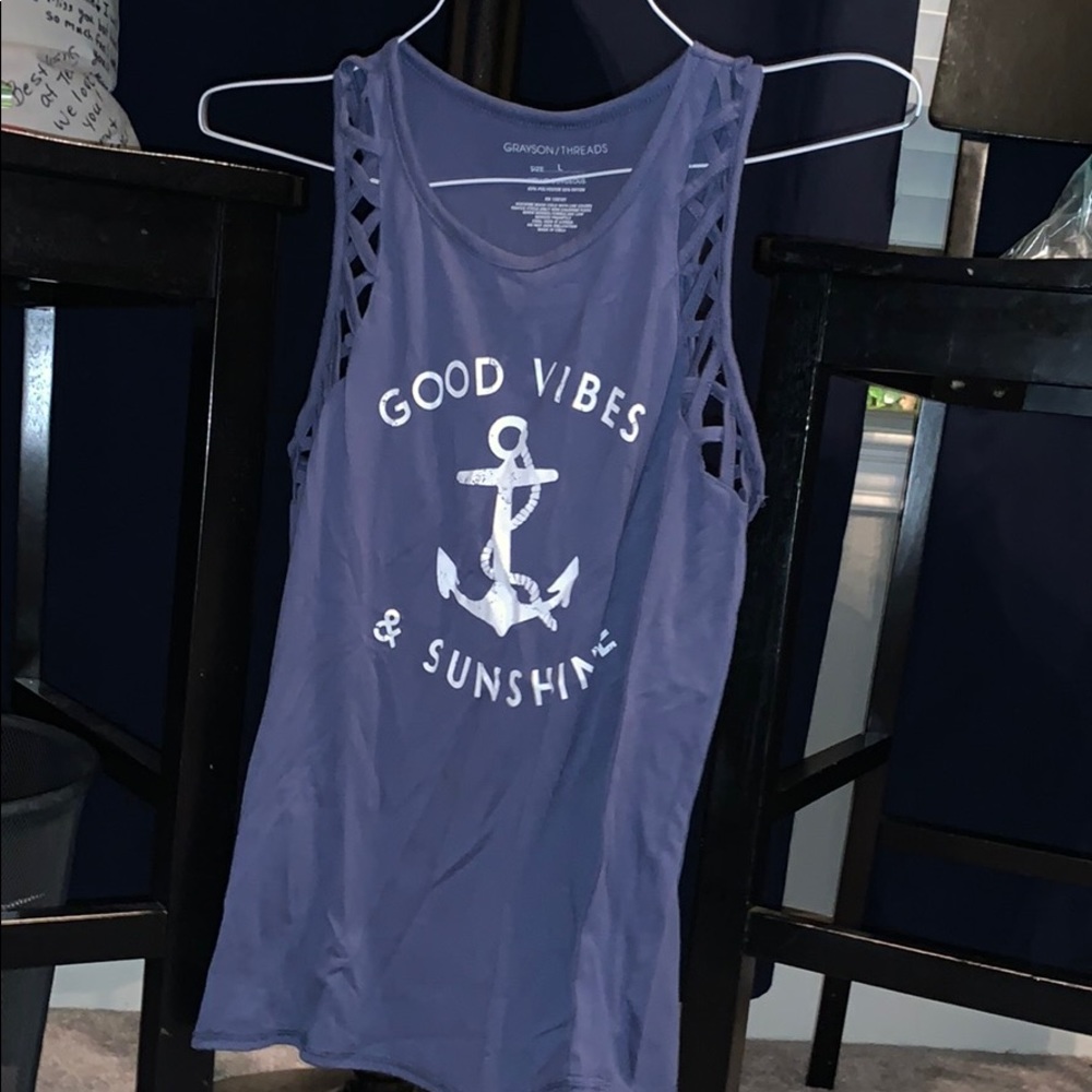 Blue tank